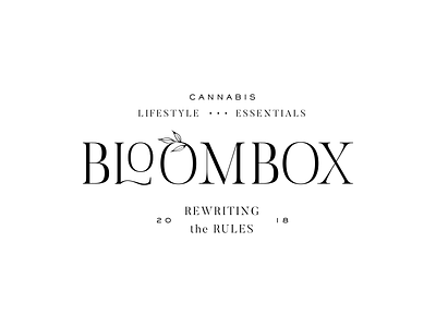 BloomBox Logo Concept II branding california cannabis logo logo concept logo lockup logo process serif logo type logo typography logo wellness