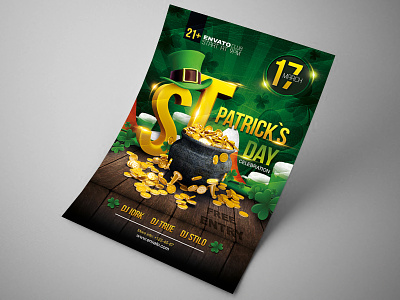 Saint Patrick`s Day party flyer
