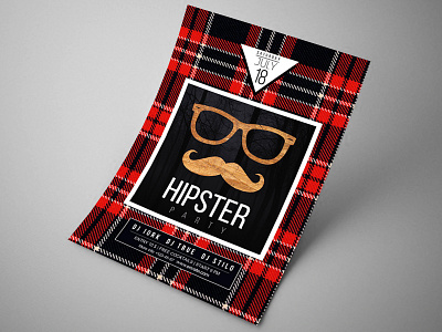 Hipster flyer flyer forest glasses hipster hipster flyer iork minimal hipster flyer minimalictic modern mustache party wood