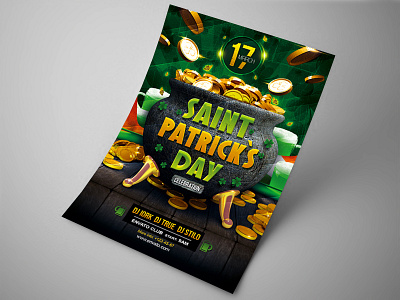 Saint Patrick`s Day party flyer