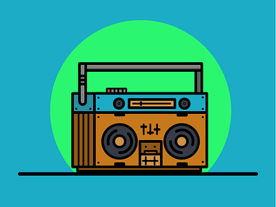 Boombox Illustration