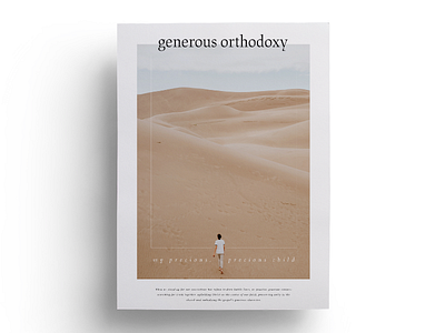 Generous Orthodoxy cover generous layout orthodox paper print publication