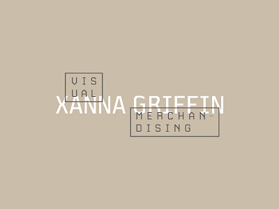 Xanna Griffin Logo Proof branding logo logo design merchandising visual