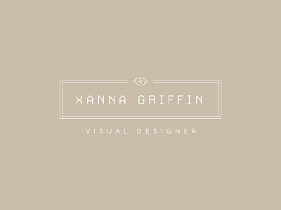 Xanna Logo Proof 2 branding eye logo logo design monotype visual