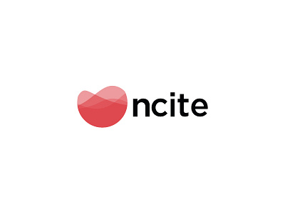 Ncite tech logo analytics branding logo red tech logo technology