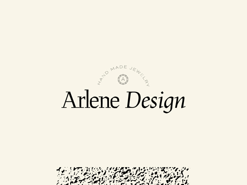 Arlene Design - logo 1 design handmade custom type typography modern logo branding jewelry