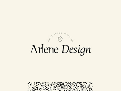 Arlene Design - logo 1 branding custom type design handmade jewelry logo modern typography