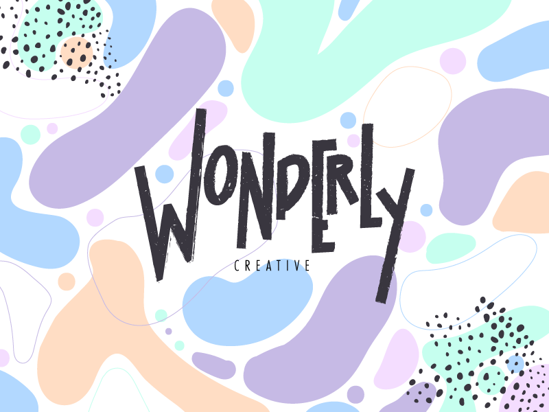 Wonderly Logo logo lettering typography type creative wonder branding