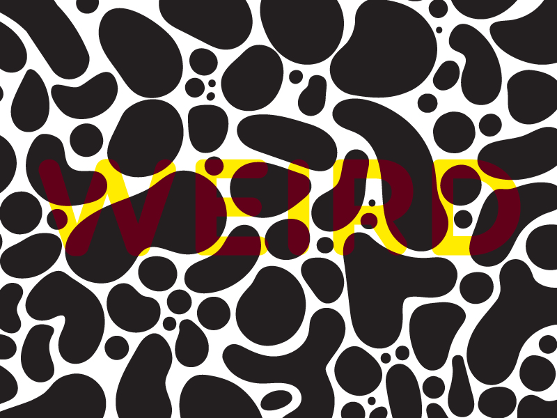 Keep it Weird patterns weirdo ugly keepitugly overlay pattern bubbles weird