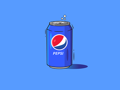 Pepsi can design illustration vector