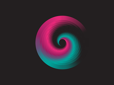 Spiral vortex branding design graphic design illustration logo vector