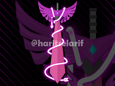 Sword Illustration Vector branding bright cartoon design gaming graphic design haritselarif illustration illustrator logo logo designer neon png portfolio purple sword sword illustration ui vector weapon