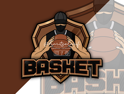 Basketball Player Logo basket basketball basketball player branding design esport esport logo gamer gaming graphic design illustration logo nba png sport vector