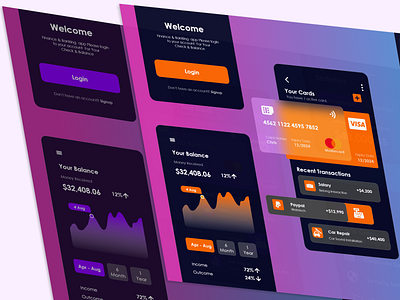 Finance & Banking App banking bitcoin crypto cryptocurency currency digital marketing dollar email marketing etherium finamce fintech hero section landing page meta money nft savings trading ui design ux desin