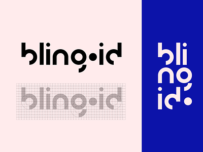 Bling iD Logo Concept bling id brand branding concept design design studio geometric graphic grid lettering logo logotype minimal minimalist sans serif sanserif type typogaphy visual identity wordmark