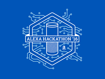 Alexa Hackathon - Event Branding for Amazon amazon branding coding dtp echo event event branding gadgets hackathon identity pin pins print sticker stickers throwback throwback thursday tshirt visual identity voice