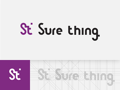 Sure Thing - tech startup logo & branding
