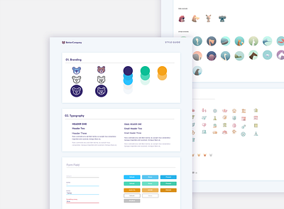 Design System and Style Guide color palette colors design system design systems form design form field icon set icons logo style guide styleguide typogaphy