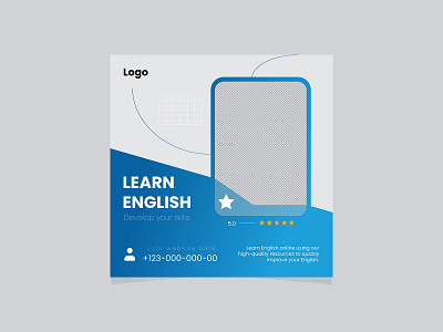 Learn English Social Media Banner new design