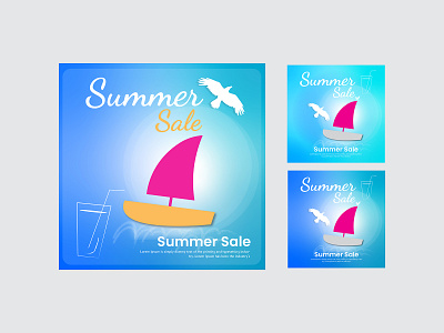 Summer Sale Social media banner templates