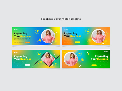 Colorful Facebook cover photo template