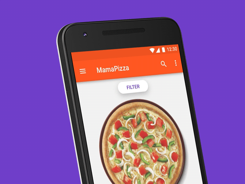 Ingredients filter animation app dialog filter gif ingredients material pizza