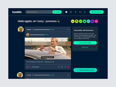 tumblr. redesign