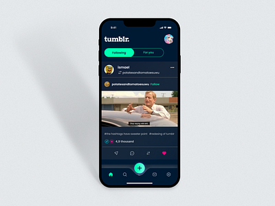 tumblr. mobile redesign