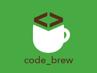 Code Brew code coffee identity internal logo logo service