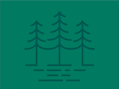 Crosshatch pines merch brand branding colorado drawing icon identity illustration logo outdoors pine tree pines