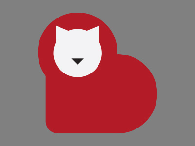 Kitten branding cat heart identity kitten logo love