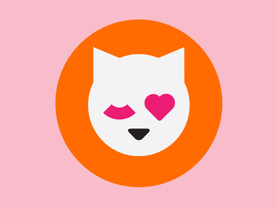Kitten Sherbet branding cat heart identity kitten logo love sherbet wink