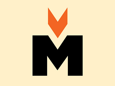 M arrow branding design process icon identity logo logo mark m