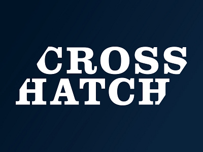 Clipped Crosshatch branding clarendon crosshatch design process icon identity logo logo mark word mark