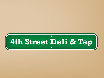4th Street Deli logo brand branding design identity illustration logo typography