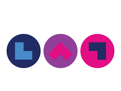 L in color brand branding icon identity logo vector