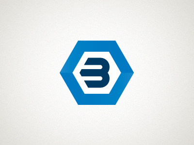 B Science b cube hexagon icon identity logo molecule science