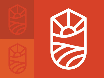 Trace badge brand branding crest icon identity illustration logo organic outdoors tourism