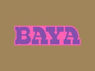 Baya Wordmark [WIP] brand brand identity branding branding design design wip wordmark