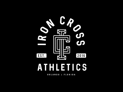 Iron Cross Athletics II athletics logo orlando vintage