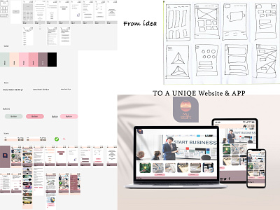 (My Start) Website & App app design figma ux design web design