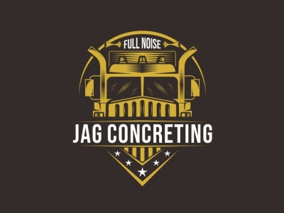 JAG CONCRETING big truck branding corel draw graphic design konstruksi logo photoshop truck ui