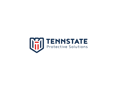 Tennstate Logo Design brand identity branding eagle logo logotype mark security shield