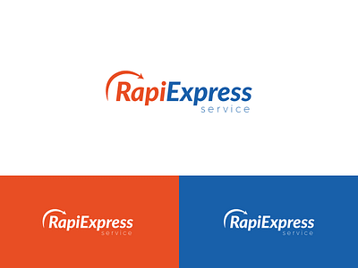 Rapiexpress Logo Design brand identity branding courier shipping logo logotype mark rapiexpress