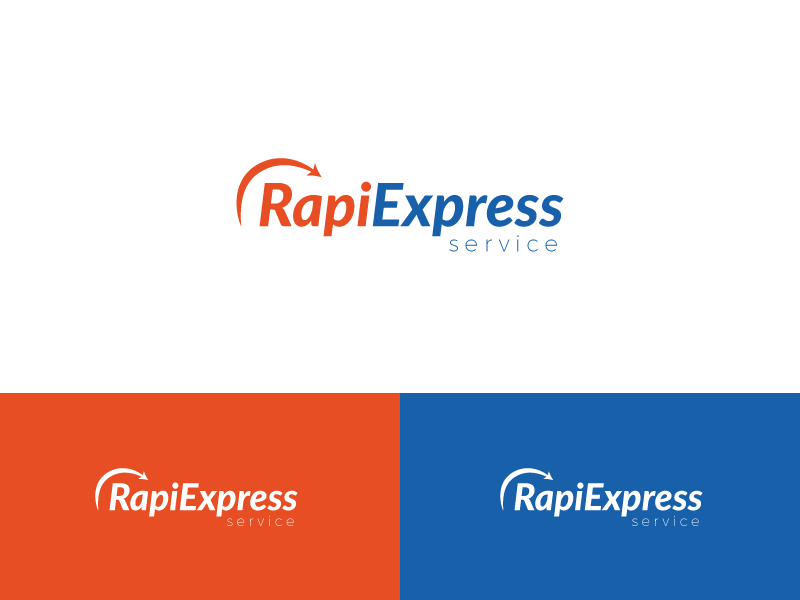 Rapiexpress Logo Design courier shipping rapiexpress mark logotype brand identity branding logo