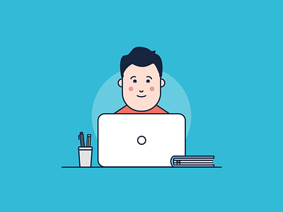 Character Illustration avatar character illustration outline person vector work
