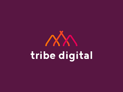 Tribe Digital Logo Design branding identity logo logo design logotype mark symbol tribe