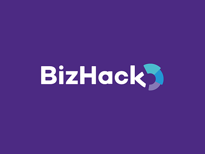 Bizhack Logo academy brand identity branding digital marbling icon identity logo logo design logotype marketing progress training typogaphy