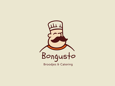 Bongusto Logo brand identity branding character design cooking food identity illustration logo logo design logotype sandwich symbol vector visual identity