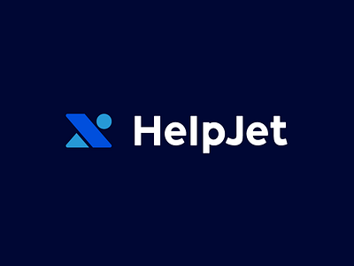 Helpjet Logo abstract logo brand identity branding customer service customer support helpdesk identity jet logo logo design logomark mark visual identity